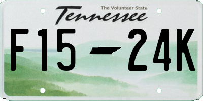 TN license plate F1524K