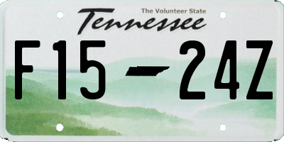 TN license plate F1524Z