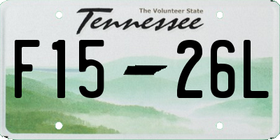 TN license plate F1526L