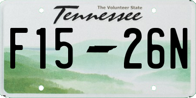 TN license plate F1526N