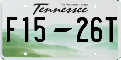 TN license plate F1526T