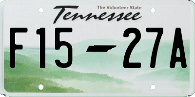 TN license plate F1527A