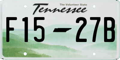TN license plate F1527B