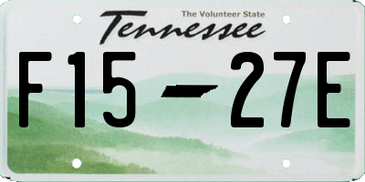 TN license plate F1527E