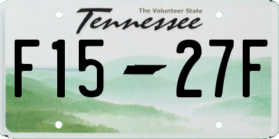 TN license plate F1527F
