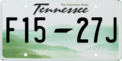 TN license plate F1527J