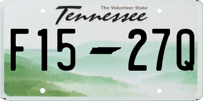 TN license plate F1527Q