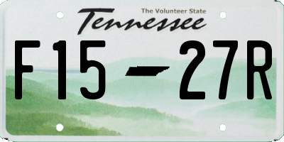 TN license plate F1527R