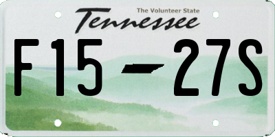 TN license plate F1527S