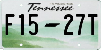 TN license plate F1527T