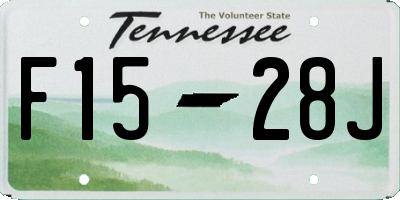 TN license plate F1528J
