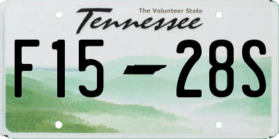 TN license plate F1528S