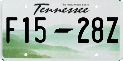 TN license plate F1528Z