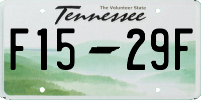 TN license plate F1529F