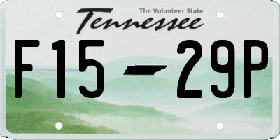 TN license plate F1529P