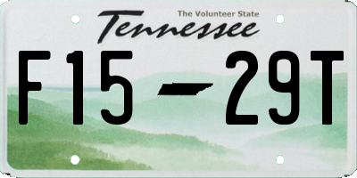 TN license plate F1529T