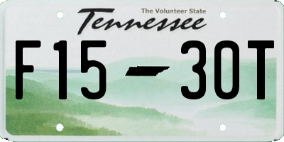 TN license plate F1530T