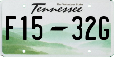 TN license plate F1532G