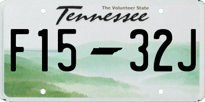 TN license plate F1532J
