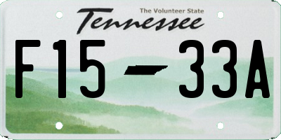TN license plate F1533A
