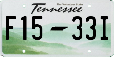 TN license plate F1533I