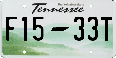 TN license plate F1533T