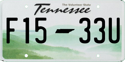 TN license plate F1533U