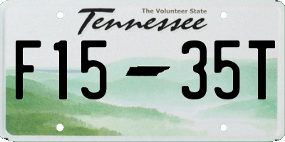 TN license plate F1535T