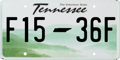 TN license plate F1536F