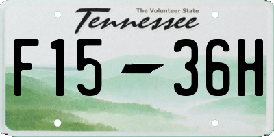 TN license plate F1536H