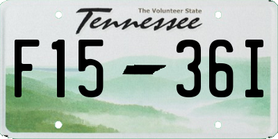 TN license plate F1536I