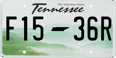 TN license plate F1536R