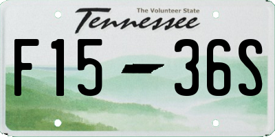 TN license plate F1536S