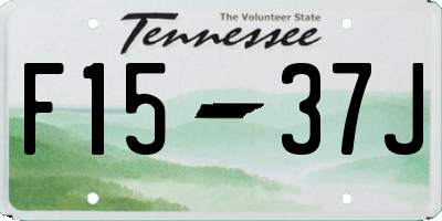 TN license plate F1537J