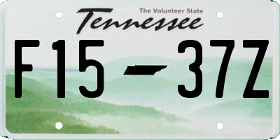 TN license plate F1537Z