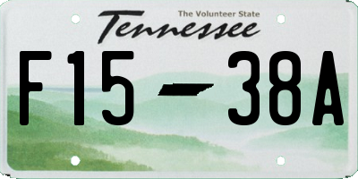 TN license plate F1538A