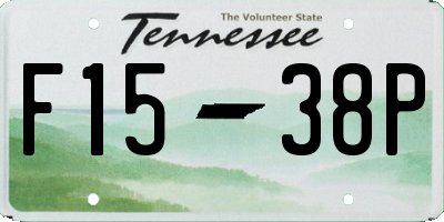 TN license plate F1538P