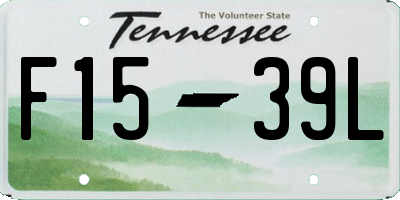 TN license plate F1539L