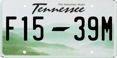 TN license plate F1539M