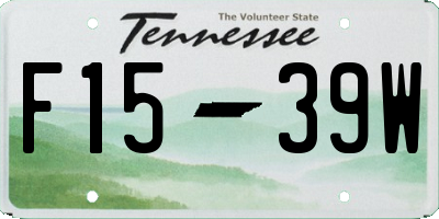 TN license plate F1539W