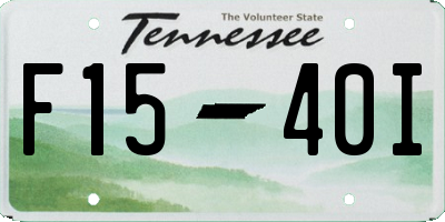 TN license plate F1540I