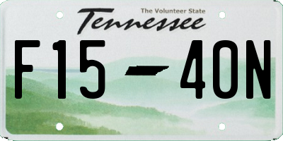 TN license plate F1540N