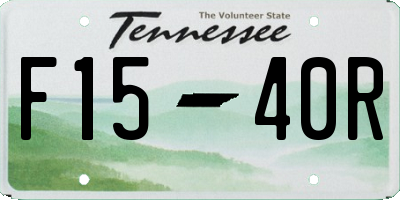 TN license plate F1540R
