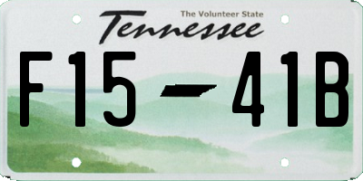 TN license plate F1541B