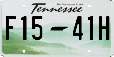 TN license plate F1541H