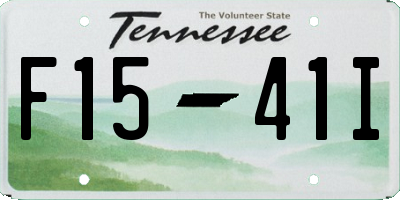 TN license plate F1541I