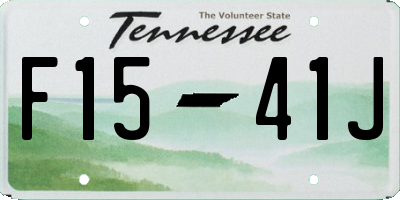 TN license plate F1541J