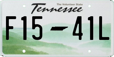 TN license plate F1541L