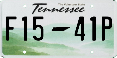 TN license plate F1541P