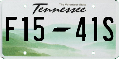 TN license plate F1541S